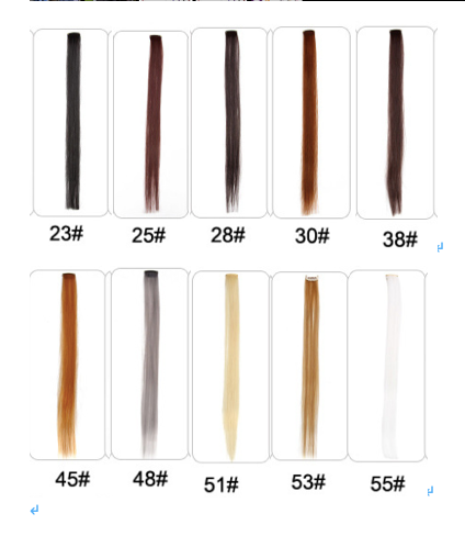 Gradient Color Hair Extensions - Synthetic clip in Pieces