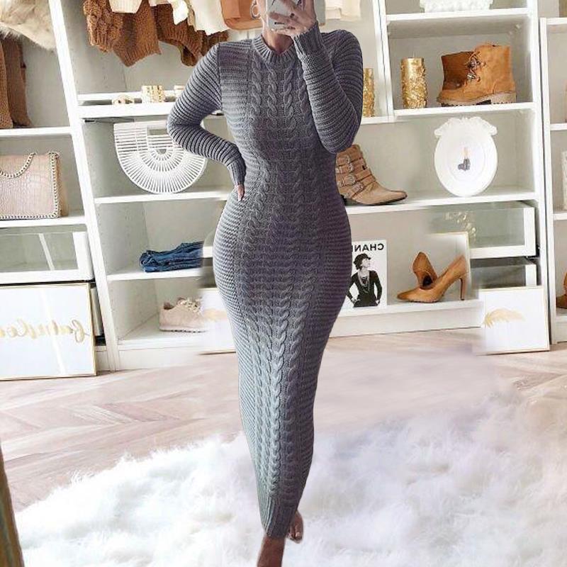 Long Sleeve Knit Dress
