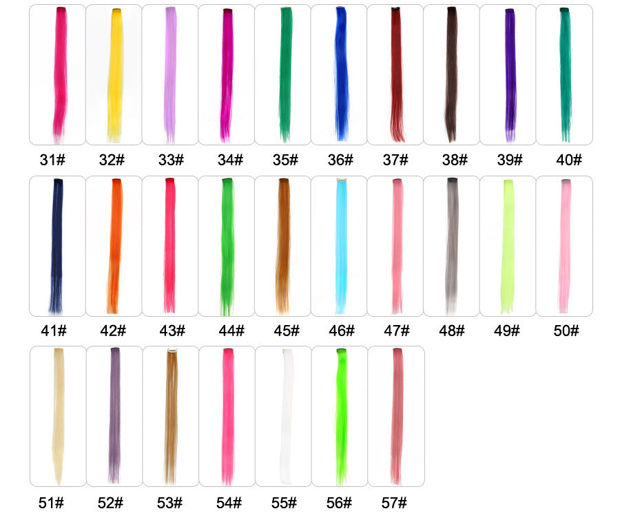 Gradient Color Hair Extensions - Synthetic clip in Pieces