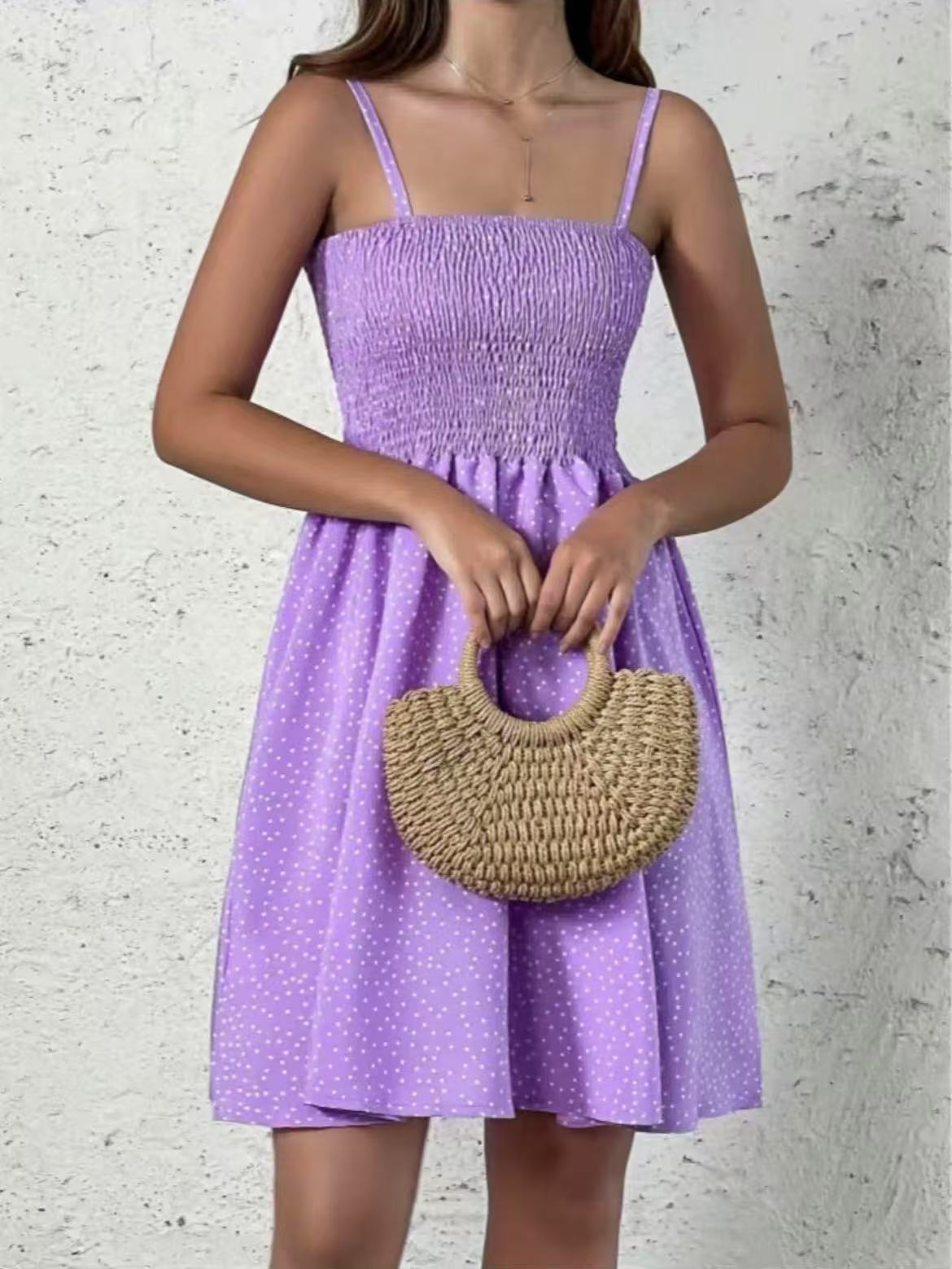 Polka-Dot slingback sun dress