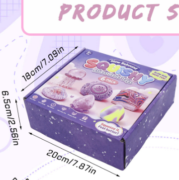 pink/yellow/purple Assorted Squishy Toy Gift Set