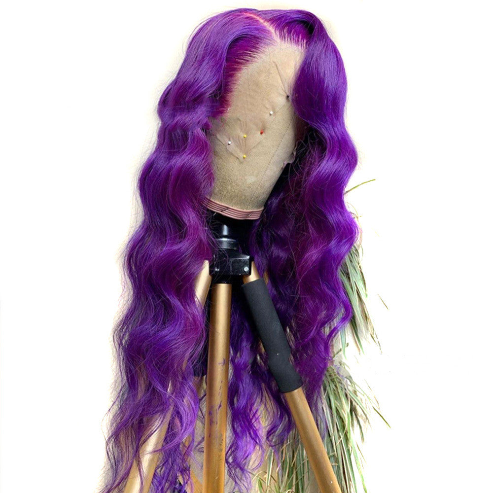 Purple Wavy Lace Front Synthetic Wig