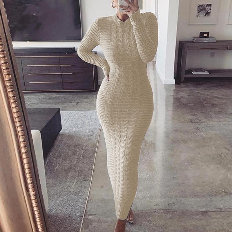 Long Sleeve Knit Dress
