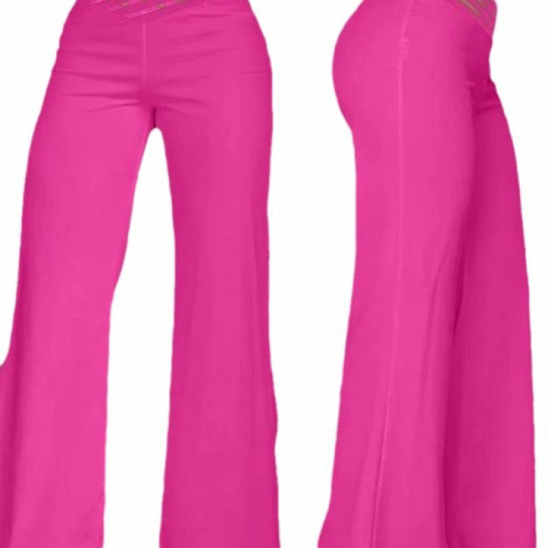 Women's High-Waisted Wide-Leg Casual Pants