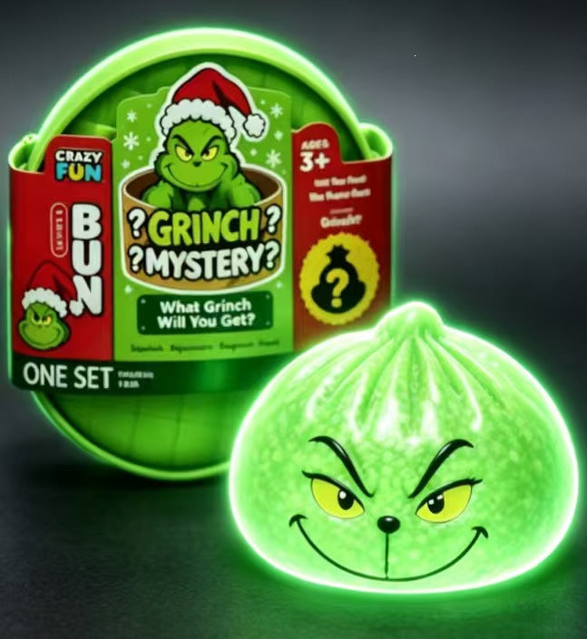 Glowing Grinch Christmas Squishy Stress Relief Toy