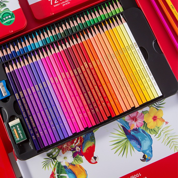 Water Soluble Oil Based Colored Pencils Art Drawing
