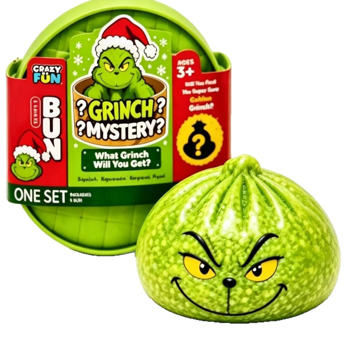 Glowing Grinch Christmas Squishy Stress Relief Toy