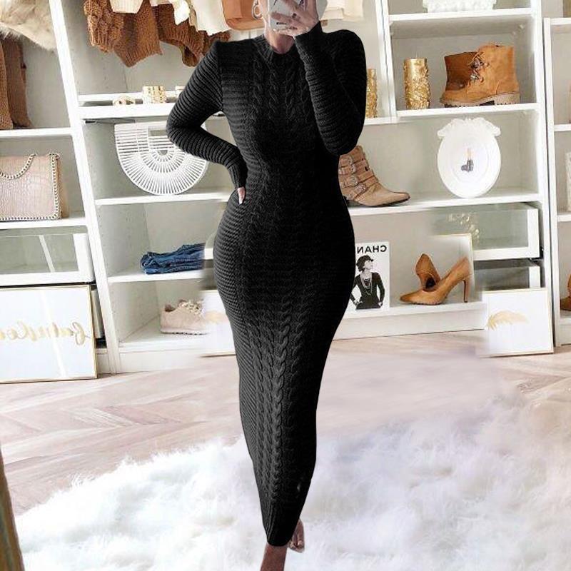 Long Sleeve Knit Dress
