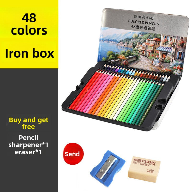 Water Soluble Oil Based Colored Pencils Art Drawing