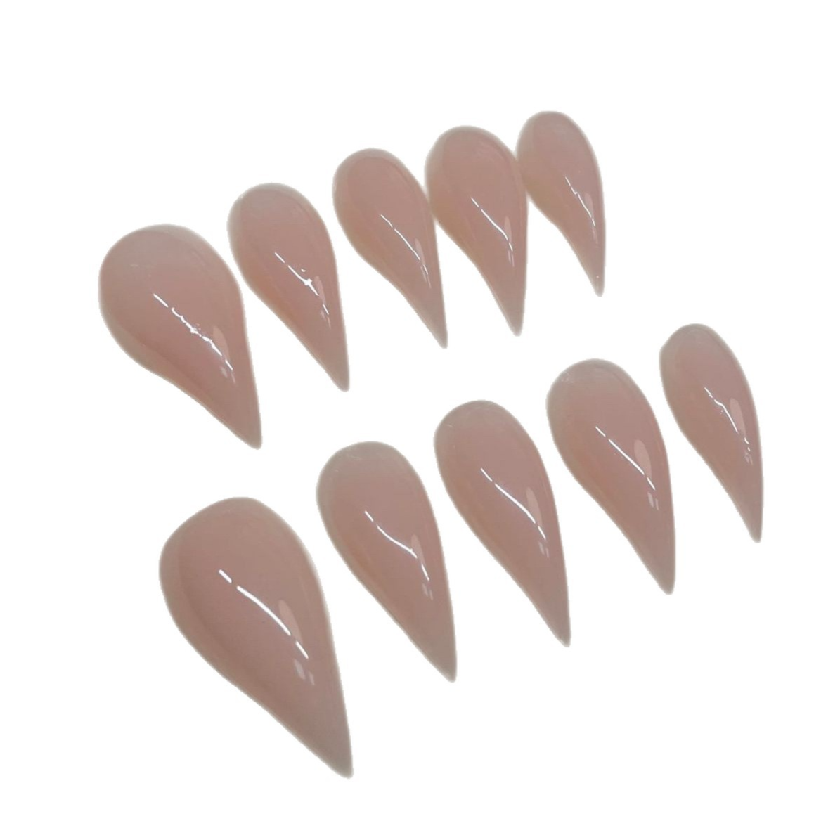 Handmade baby pink cat claw nails