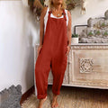 Womens Adjustable Wide-Leg Jumpsuit