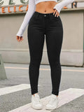 Stretchy slim-fit pants