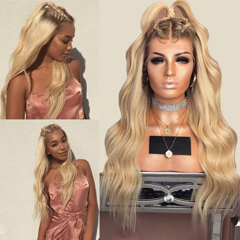 Long Wavy Blonde Synthetic Wig