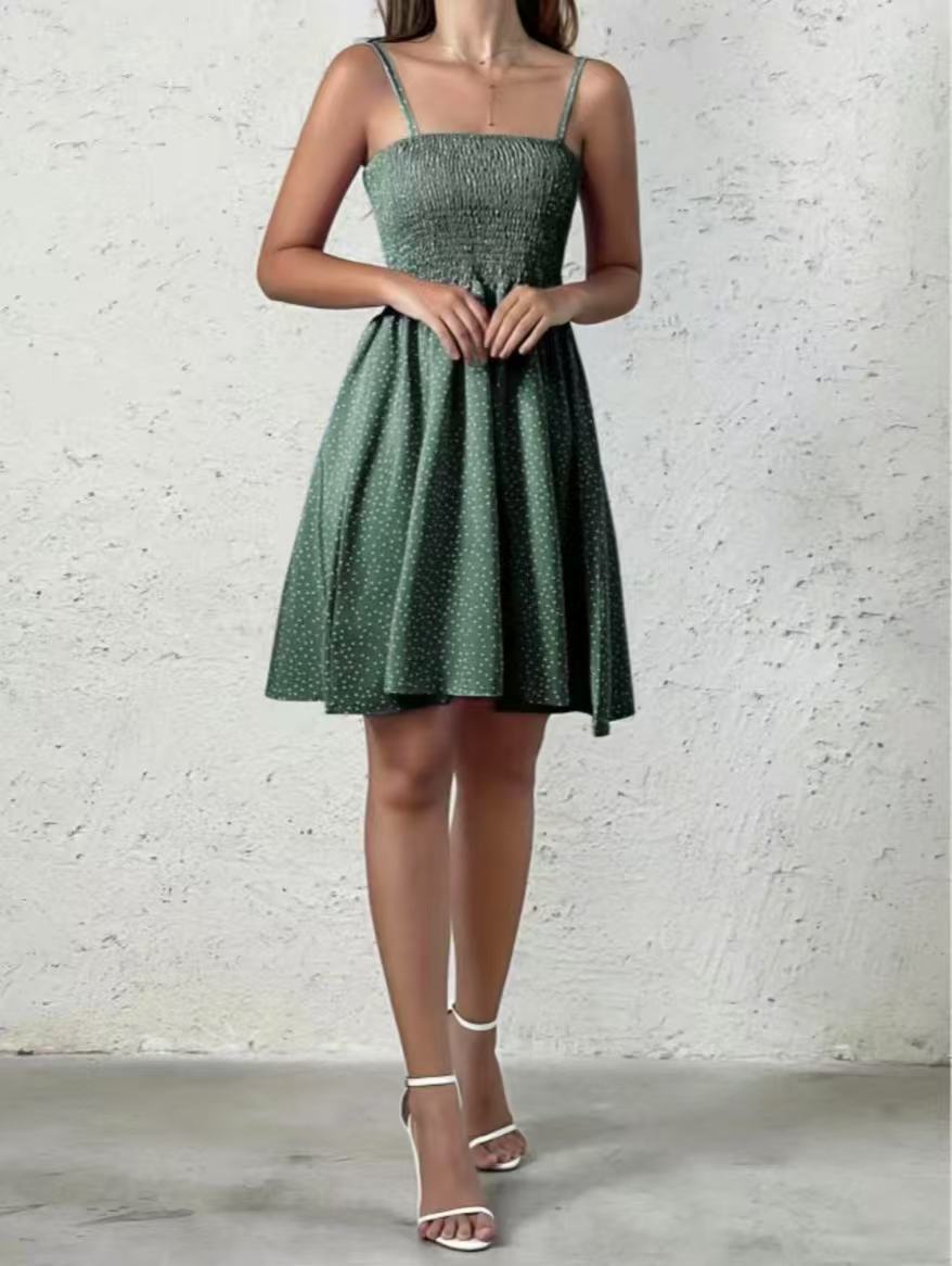 Polka-Dot slingback sun dress