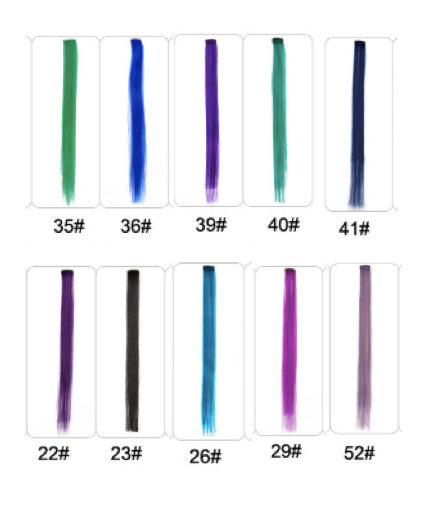 Gradient Color Hair Extensions - Synthetic clip in Pieces